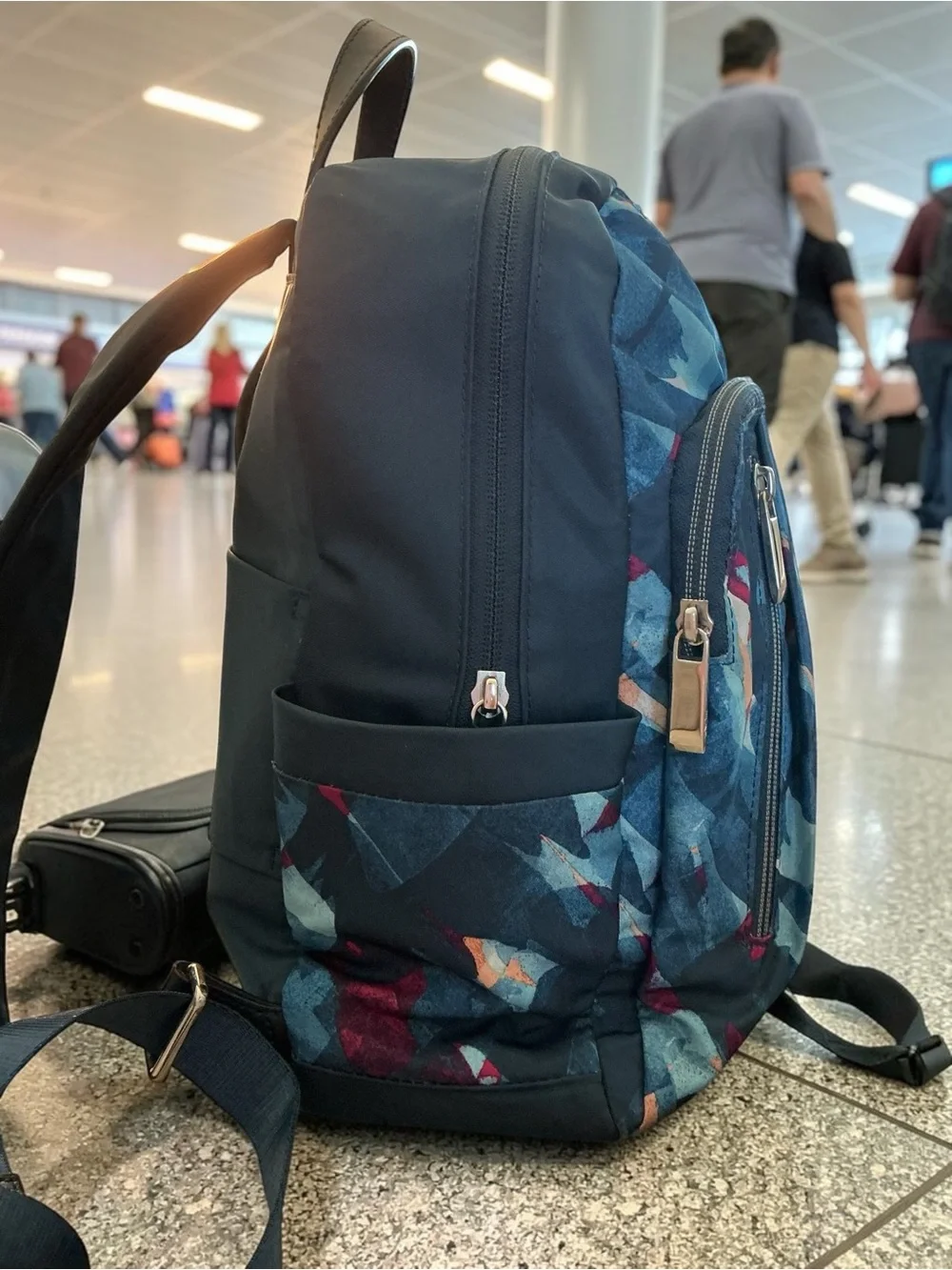 TUMI Voyageur Just In Case MINI Backpack - Blue Abstract Brushstroke -